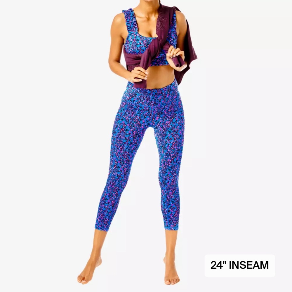 Lilly Pulitzer Luxletic Weekender High Rise Midi Leggings XS - Picture 7 of 7